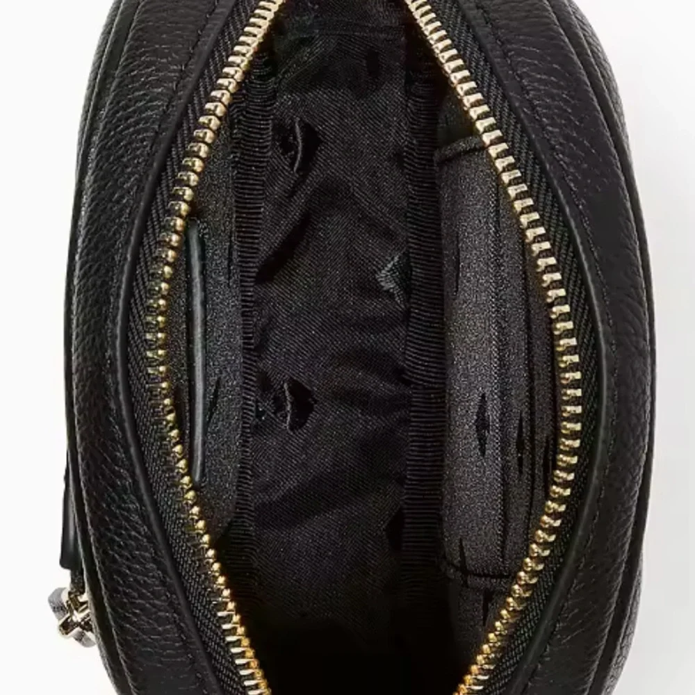 NWT KATE SPADE N/S ROSIE PHONE CROSSBODY SOLID BLACK GOLD HARDWARE NORTH SOUTH - Picture 5 of 6